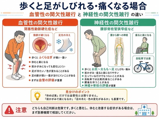 血行障害による足のしびれ・痛み・冷え｜温めても治らない原因と神経 